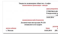 Пример должностной инструкции Типовые должностные инструкции работников образования