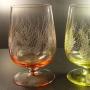 Unique items made of uranium glass Dangerous for humans stained glass vases